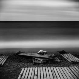 Buy archival black and white fine art photographic seascape print «Three Buyos» with worldwide delivery for your wall decoration or photo collection